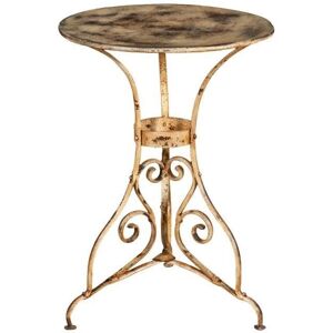 BISCOTTINI Garden Table - Forged Iron Vintage Finish - 56x77x56cm BISCOTTINI Garden Table - Forged Iron Vintage Finish - 56x77x56cm