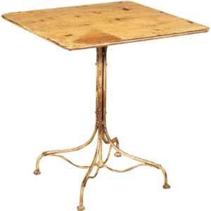 Biscottini Iron Table with Antique Cream Finish - Table Biscottini Iron Table with Antique Cream Finish - Table