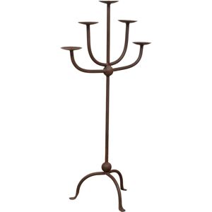 BISCOTTINI - Rustic wrought iron candlestick - 100cm tall BISCOTTINI - Rustic wrought iron candlestick - 100cm tall