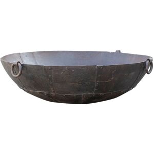 Biscottini - Old Garden Firepit - Outdoor Rustic Iron Fire Container Biscottini - Old Garden Firepit - Outdoor Rustic Iron Fire Container