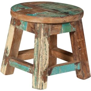 BISCOTTINI Taburete Redondo de Teca - Madera Reciclada Eco BISCOTTINI Taburete Redondo de Teca - Madera Reciclada Eco