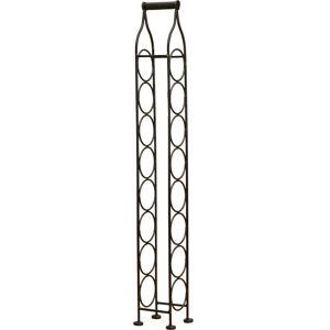 Biscottini Portabotellas de hierro forjado negro - Almacenamiento para 8 botellas Biscottini Portabotellas de hierro forjado negro - Almacenamiento para 8 botellas