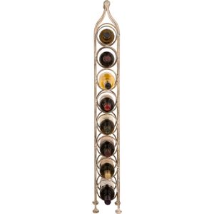 Biscottini - Wine rack - 8 bottles wrought iron antique white Biscottini - Wine rack - 8 bottles wrought iron antique white