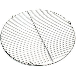 HelloShop26 - Parrilla redonda de acero inoxidable 55cm - Para carbón, gas y giratoria HelloShop26 - Parrilla redonda de acero inoxidable 55cm - Para carbón, gas y giratoria