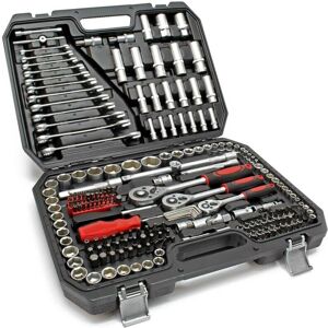 HELLOSHOP26 set de llaves de vaso 215 piezas - 1/4" drive - llaves Torx y E - trinquete reversible HELLOSHOP26 set de llaves de vaso 215 piezas - 1/4" drive - llaves Torx y E - trinquete reversible