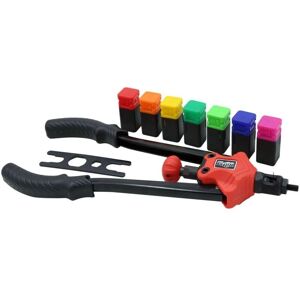 HelloShop26 - Alicates para remachar 360mm - 7 mandriles - Juego de herramientas para remachar HelloShop26 - Alicates para remachar 360mm - 7 mandriles - Juego de herramientas para remachar