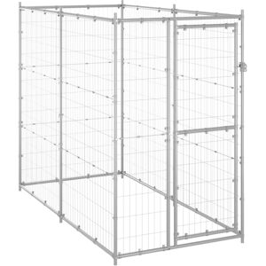Jaula para Perros de Acero Galvanizado - 110x220x180cm Jaula para Perros de Acero Galvanizado - 110x220x180cm