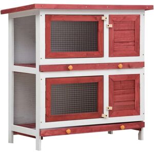 Helloshop26 - Gabbia esterna in legno 4 porte 90x45x90 cm Helloshop26 - Gabbia esterna in legno 4 porte 90x45x90 cm