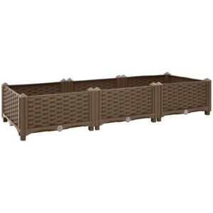 HelloShop26 - Macetero elevado 120x40x23 HelloShop26 - Macetero elevado 120x40x23