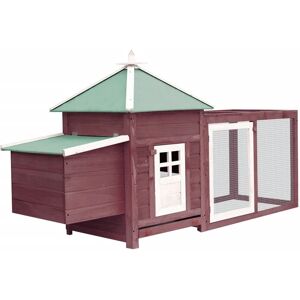 HelloShop26 - Gallinero193x68x104 - 193x68x104 cm - moca - Gallinero para pollos HelloShop26 - Gallinero193x68x104 - 193x68x104 cm - moca - Gallinero para pollos