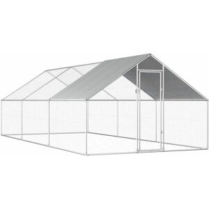 HELLOSHOP26 - Gallinero exterior 2.75x6x1.92 m - Acciaio zincato + tetto PE - Pollaio HELLOSHOP26 - Gallinero exterior 2.75x6x1.92 m - Acciaio zincato + tetto PE - Pollaio