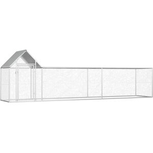 HelloShop26 - Gallinero 5x1x1.5m - acero galvanizado HelloShop26 - Gallinero 5x1x1.5m - acero galvanizado