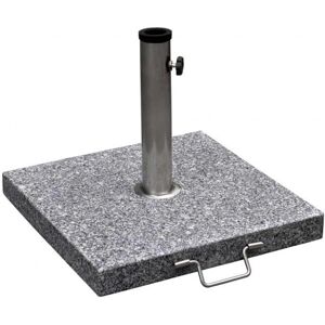 Helloshop26 - Base de granito para parasol 30kg con ruedas y mango Helloshop26 - Base de granito para parasol 30kg con ruedas y mango