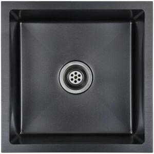 HelloShop26 - Handcrafted Sink - Negro - Cepillado - Fregadero de cocina HelloShop26 - Handcrafted Sink - Negro - Cepillado - Fregadero de cocina