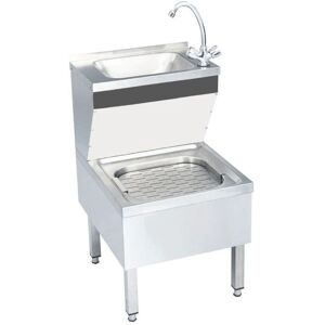 HELLOSHOP26 - Two-bowl 109 cm - Stainless - Handwashing sink HELLOSHOP26 - Two-bowl 109 cm - Stainless - Handwashing sink