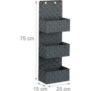 HelloShop26 - OrganizadorPuertaBaño-3C-75cm - Gris - 75cm HelloShop26 - OrganizadorPuertaBaño-3C-75cm - Gris - 75cm