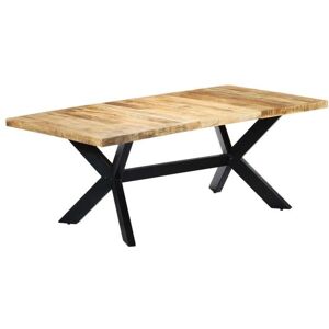 HELLOSHOP26 Mesa de Comedor de Madera de Mango - Estilo Moderno - 200x100x75 cm HELLOSHOP26 Mesa de Comedor de Madera de Mango - Estilo Moderno - 200x100x75 cm