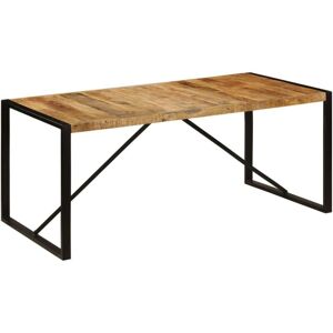 MOBIKASA Table à Manger en Bois de Mangue - 180x90x75 - Table à Manger - Publicité MOBIKASA Table à Manger en Bois de Mangue - 180x90x75 - Table à Manger - Publicité