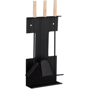 HelloShop26 - 4-piece - Negro - Juego de herramientas para chimenea HelloShop26 - 4-piece - Negro - Juego de herramientas para chimenea