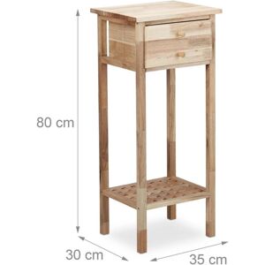 HelloShop26 - Nogal Phone Console - Natural - Console Table HelloShop26 - Nogal Phone Console - Natural - Console Table