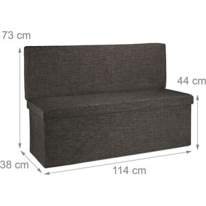 HelloShop26 - Taburete otomano 114 - Marrón - 114 cm - Ottoman bench HelloShop26 - Taburete otomano 114 - Marrón - 114 cm - Ottoman bench