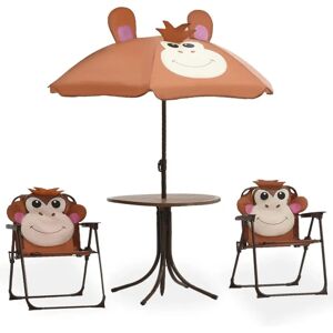 HelloShop26 Conjunto de bistró para niños con sombrilla - Muebles de jardín para niños HelloShop26 Conjunto de bistró para niños con sombrilla - Muebles de jardín para niños