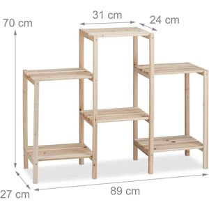 Estante de plantas de madera Helloshop26 - Escalera Decorativa Estante de plantas de madera Helloshop26 - Escalera Decorativa