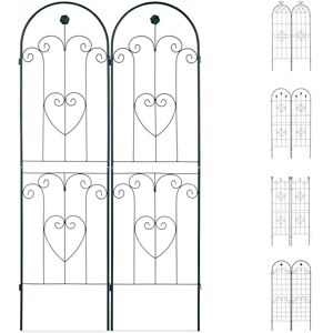 Set de enrejados de jardín Helloshop26 - Soporte decorativo de hierro Set de enrejados de jardín Helloshop26 - Soporte decorativo de hierro