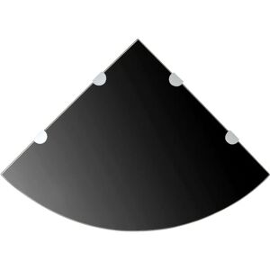 HELLOSHOP26 Estante de Pared 45x45 cm - Negro - Vidrio Templado - Capacidad 15kg HELLOSHOP26 Estante de Pared 45x45 cm - Negro - Vidrio Templado - Capacidad 15kg
