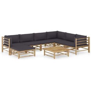 HELLOSHOP26 Juego de Muebles de Jardín de Bambú - Modular para Exterior - 8 Piezas HELLOSHOP26 Juego de Muebles de Jardín de Bambú - Modular para Exterior - 8 Piezas