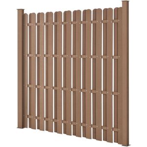 HelloShop26 - WPC windbreak fence - marrón - valla HelloShop26 - WPC windbreak fence - marrón - valla