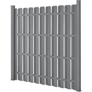HelloShop26 - Garden windbreak WPC 185x193 - Fence HelloShop26 - Garden windbreak WPC 185x193 - Fence