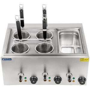 HELLOSHOP26 - Cocedor de pasta inoxidable con 4 cestas - 4 L HELLOSHOP26 - Cocedor de pasta inoxidable con 4 cestas - 4 L