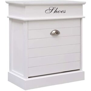 Helloshop26 - 50x28x58 cm - Blanco - Zapatero Helloshop26 - 50x28x58 cm - Blanco - Zapatero