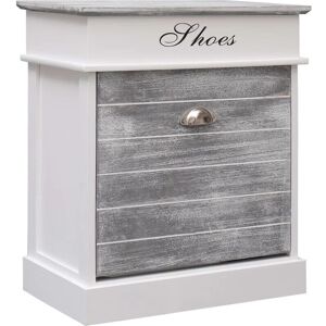 HelloShop26 - Zapatero - Gris - Paulownia - Shoe cabinet HelloShop26 - Zapatero - Gris - Paulownia - Shoe cabinet