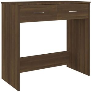 HelloShop26 - roble marrón 80 x 40 x 75 cm madera de ingeniería - Desk HelloShop26 - roble marrón 80 x 40 x 75 cm madera de ingeniería - Desk