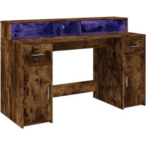 HELLOSHOP26 - LED Desk Oak - Roble Ahumado - Desk HELLOSHOP26 - LED Desk Oak - Roble Ahumado - Desk