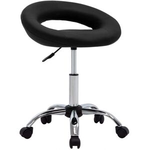 HelloShop26 - SillaRuedasNegra - Negro - cuero PU - silla HelloShop26 - SillaRuedasNegra - Negro - cuero PU - silla