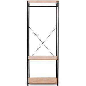 HELLOSHOP26 Portascarpe in metallo e legno marrone nero - shoe rack with shelf HELLOSHOP26 Portascarpe in metallo e legno marrone nero - shoe rack with shelf