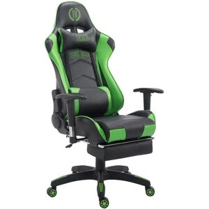 HELLOSHOP26 Silla de oficina ajustable ergonómica en verde y negro con reposapiés HELLOSHOP26 Silla de oficina ajustable ergonómica en verde y negro con reposapiés