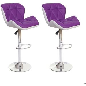 MOBIKASA Tabouret de Bar Ajustable Violet - Chaises de Bar - Publicité MOBIKASA Tabouret de Bar Ajustable Violet - Chaises de Bar - Publicité