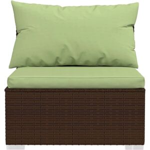 HELLOSHOP26 - Conjunto de Muebles de Jardín - Ratán Modular Marrón HELLOSHOP26 - Conjunto de Muebles de Jardín - Ratán Modular Marrón