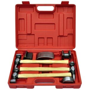 HelloShop26 - Car Body Hammer Dolly Set 7pc - 3 martillos HelloShop26 - Car Body Hammer Dolly Set 7pc - 3 martillos