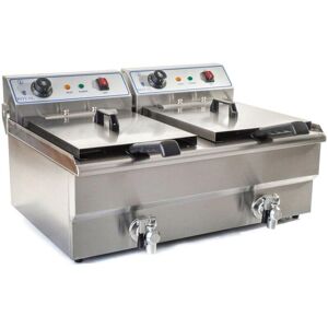 Helloshop26 Modelo 3614029 - Freidora eléctrica doble 16L Helloshop26 Modelo 3614029 - Freidora eléctrica doble 16L