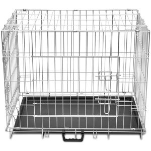 Helloshop26 - Jaula plegable para perros 76x55x61cm Helloshop26 - Jaula plegable para perros 76x55x61cm