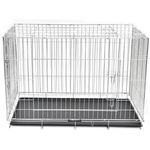 Helloshop26 - Cage pour chiens en acier galvanisé XXL 121x74x83cm - Publicité Helloshop26 - Cage pour chiens en acier galvanisé XXL 121x74x83cm - Publicité