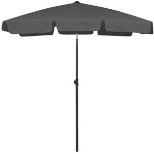 Helloshop26 - Sombrilla playa 180x120cm antracita - Resistente a UV Helloshop26 - Sombrilla playa 180x120cm antracita - Resistente a UV