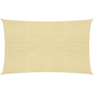 Helloshop26 Vela de sombra beige - 2,5x4,5 m HDPE resistente al UV Helloshop26 Vela de sombra beige - 2,5x4,5 m HDPE resistente al UV