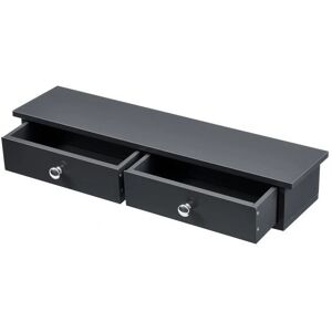 Helloshop26 - 60 cm MDF 2-drawer - gris oscuro - Estante de pared Helloshop26 - 60 cm MDF 2-drawer - gris oscuro - Estante de pared
