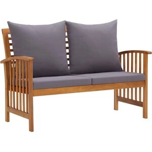 Banco de jardín de acacia de Helloshop26 - Asiento exterior duradero Banco de jardín de acacia de Helloshop26 - Asiento exterior duradero